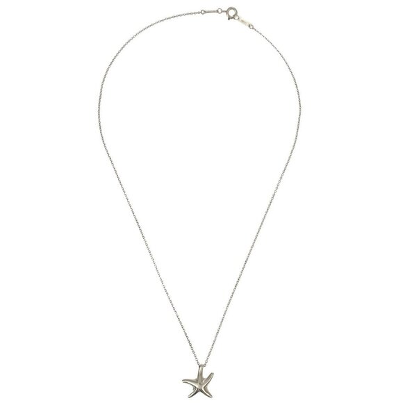 Tiffany & Co. Starfish Pendant Necklace 925 Silver 176580 - Picture 6 of 10